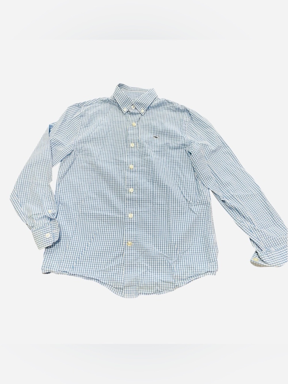 Vineyard Vines Kids Casual Long Sleeve Button Down Shirt Size 12/14 Blue